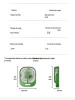 Ventilador de escritorio pequeño de pared para cocina y dormitorio, de tres velocidades, de alta velocidad y larga duración. - details 2