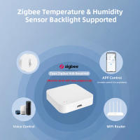 Termómetro Inteligente Zigbee Tuya Para El Hogar Monitor De Temperatura Y Humedad Compatible Con Alexa Y Google Home Assistant - details 2