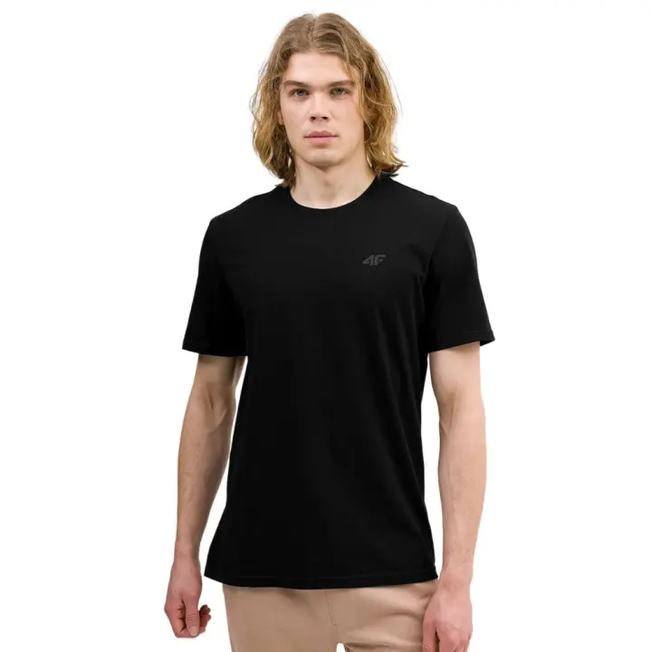CAMISETA LISA NORMAL PARA HOMBRE 4F- NEGRO TTSHM1154 - 1
