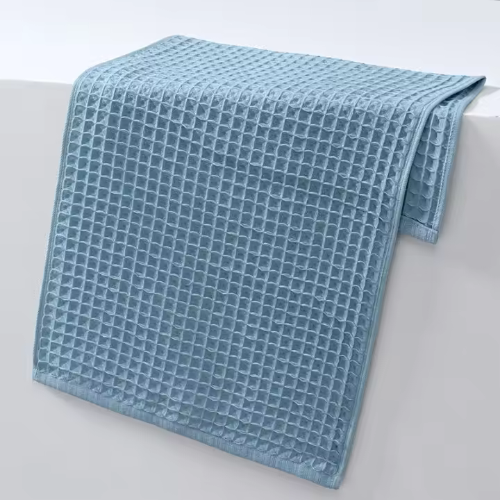 Toallas de Algodón type gofre, toallas faciales suaves y abrorbentes, Textura de panal de Algodón Peinado, Esenciales para el baño del Hogar. - 1