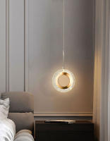 Lámpara Colgante Nórdica LED Para Decoración De Sofá Y Fondo Dorado Iluminación Pendente Interior Para Dormitorio Pasillo - details 2