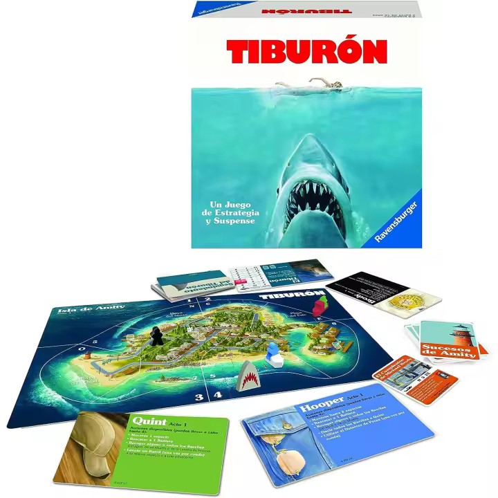 Ravensburger Juego de Mesa Tiburón de Estrategia y Suspense Versión Española - Recomendado para Mayores de 12 Años - 1