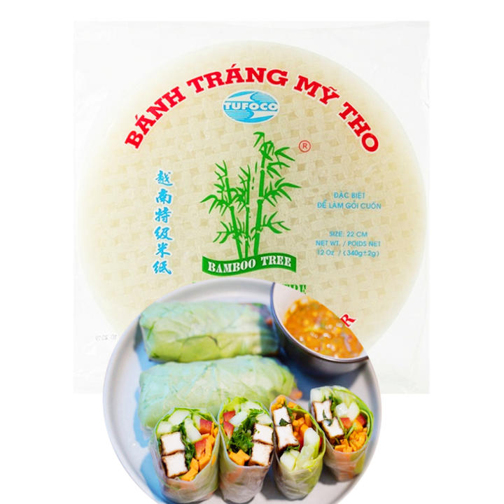 Papel de Arroz Vietnamita 22cm  Redondo 340g Bamboo Tree