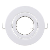 2/6/10PCS Enclavamiento GU10 Soporte De Marco De Aluminio Base MR16 Sin Ajuste Para Bombillas LED De 50mm Material Metálico Para Iluminación De Vestíbulo - details 3