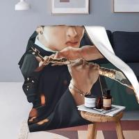 Manta Ultra Suave De Poliéster 100% Con Estampado De Flannel Cha Eun Woo Kpop Astro Multifuncional Para Sofá Coche Cama - details 1