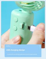 Ventilador de mano con agua , Ventilador recargable USB Portable tres velocidades con soporte de movil, Ventilador 20ml de Agua de Enfriamiento en Spray para viajes Oficinas en el hogar - details 5