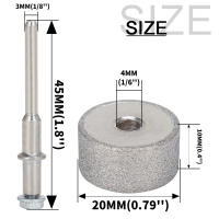 Sbestily Rueda De Mezcla Diamante 20mm Cabeza De Molienda Cilíndrica Mini Para Dremel Rotario Piedra Joyería Cerámica Madera - details 1