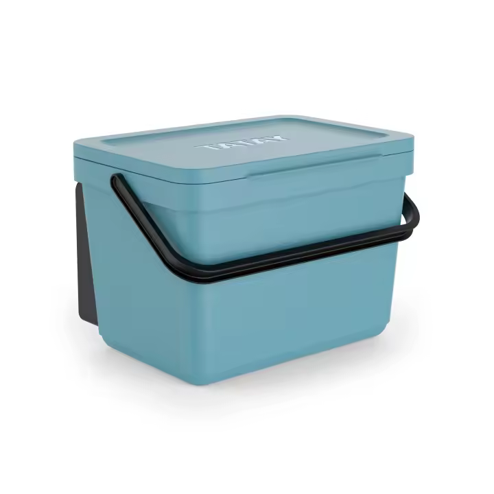 TATAY Smart - Cubo Orgánico Soporte 6L Plástico 100% Reciclado. Azul Mist - 1