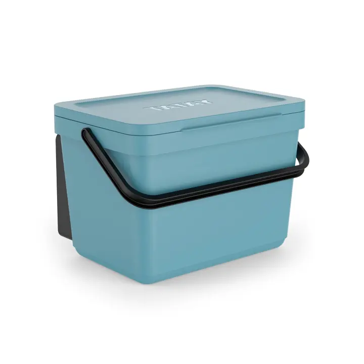 TATAY Smart - Cubo Orgánico Soporte 6L Plástico 100% Reciclado. Azul Mist - 1