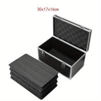 Caja De Herramientas Portátil De Aluminio Con Equipamiento De Seguridad Caja De Almacenamiento Con Esponja Resistente a Impactos Para Instrumentos - details 9