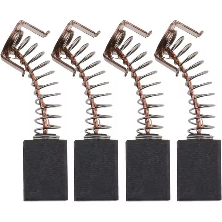 pares de escobillas de carbón para motor de 12 x 8 x 5 mm compatibles con amoladora angular Black & Decker G720 WS125 - 1