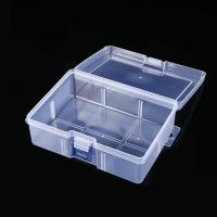 Caja De Almacenamiento Transparente Para Componentes Herramientas Y Joyas Caja De Plástico Para Uñas Organizador Práctico De Herramientas - details 1