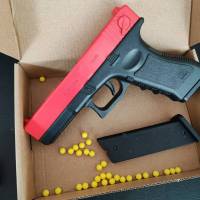 Pistola De Juguete Con Laser G17 Manual Carga De Bala Suave Para Niños Y Adultos Regalo De Cumpleaños Juego De Tiro Al Aire Libre - details 7