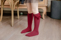 Calcetines De Navidad Para Bebés Niñas Otoño Invierno Big Bow Calcetines Largos Rodilleras Suaves De Algodón Para Niños 0-5 Años - details 3
