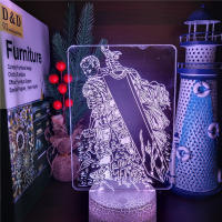 Lámpara LED 3D De Acrílico Berserk Guts Ilusión Anime Luz Nocturna Colorida USB Para Decoración De Habitación Infantil Regalos De Manga - details 16