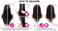 Pelucas De Cabello Humano Sin Pegamento Bob 180% Densidad Onda Corporal Frontal De Encaje 4x4 Pre Escobilladas Listas Para Usar Color Transparente Tamaño Promedio - details 7