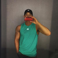 Camiseta De Hombre Verano Delgada Para Correr Y Ejercicio Fitness Transpirable Malla Secado Rápido Talla Verdadera Poliéster - details 5