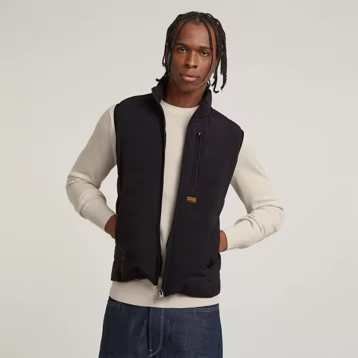 Ropa hombre Chalecos G-star Chaleco Foundation Liner Negro - 1