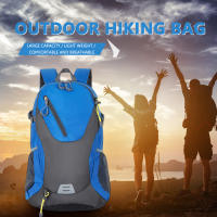 Mochila De Viaje Grande 40L De Poliéster Para Hombres Y Mujeres Con Cinta Reflejante Para Senderismo Y Viajes Color Variado Tamaño 30x19x51cm - details 1