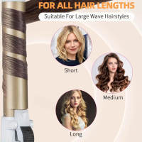 Mezclador De Pelo 28mm Automático Para Ondas Grandes Y Rizos Internos Mejor Curling Wand Profesional 2024 Con Control Digital De Temperatura - details 4
