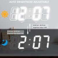 Reloj Despertador Digital 3D para Dormitorios LED USB - details 1