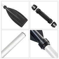 2Pcs Remos Desmontables De Aleación De Aluminio Para Barco Y Rafting Accesorios De Canoa Longitud 38*15cm Para Actividades Acuáticas - details 7