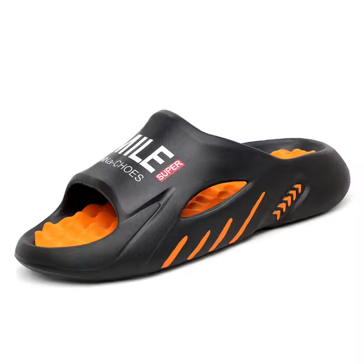 Zapatillas De Masaje Para Hombre Sandalias De Interior Y Exterior Para La Playa Zapatos Casuales Con Suela Cómoda Tamaño True Fit Para Verano - 1