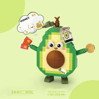 Bloques De Construcción Creativos Frutas Plátano Aguacate Durazno Pequeño Partícula Juguetes Para Niños Decoración Del Hogar Regalos - details 1