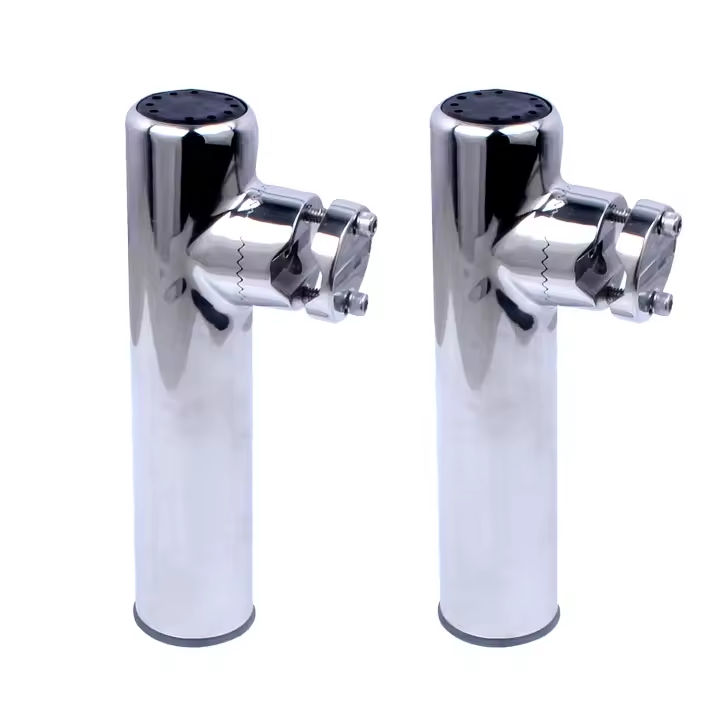Soporte De Caña De Pescar En Acero Inoxidable Para Barco 2PCS Accesorios Náuticos Clavos Para Tubo De 7/8'' a 1'' Para Yate - 1