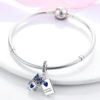 Encanto De Colgante De Árbol De Familia Platinado En Plata Para Pulsera De Bangle Y Collar DIY Regalo Con Doble Vuelo Aéreo - details 202