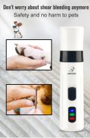 Cortauñas Para Perros Y Gatos Recargable USB Silencioso Y Sin Dolor Herramientas De Peluquería Para Uñas De Pies De Mascotas - details 1