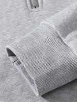 Sudadera De Manga Larga Con Cremallera Media Para Hombre, Estilo Casual, Color Sólido, Abrigo Para Otoño E Invierno - details 4