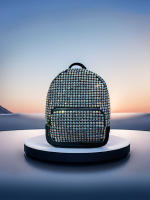 Mochila Mini Jiomay De Moda Para Mujer Lujo Diseñadora Ligera Cuero Sintético Con Decoración De Diamantes Cierre De Cremallera - details 8