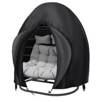 Hanging egg chair cover eggshell dust cover garden outdoor swing protection cover hanging chair bird nest rattan chair hanging basket cover bird cage - details 2