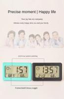 Reloj De Mesa Multifuncional Con Monitor De Temperatura Humedad Y Alarma LCD Digital Para El Hogar Medidor De Humedad Y Temperatura - details 5