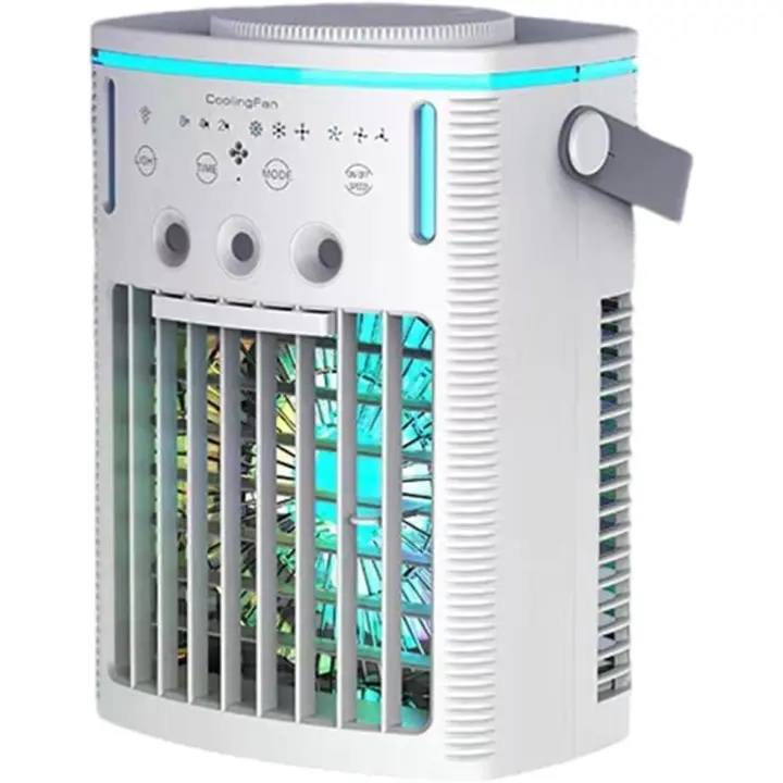 Ventilador de refrigeración por agua con velocidad ajustable y temporizador, el ventilador de refrigeración USB es adecuado para actividades domésticas y al aire libre. - 1