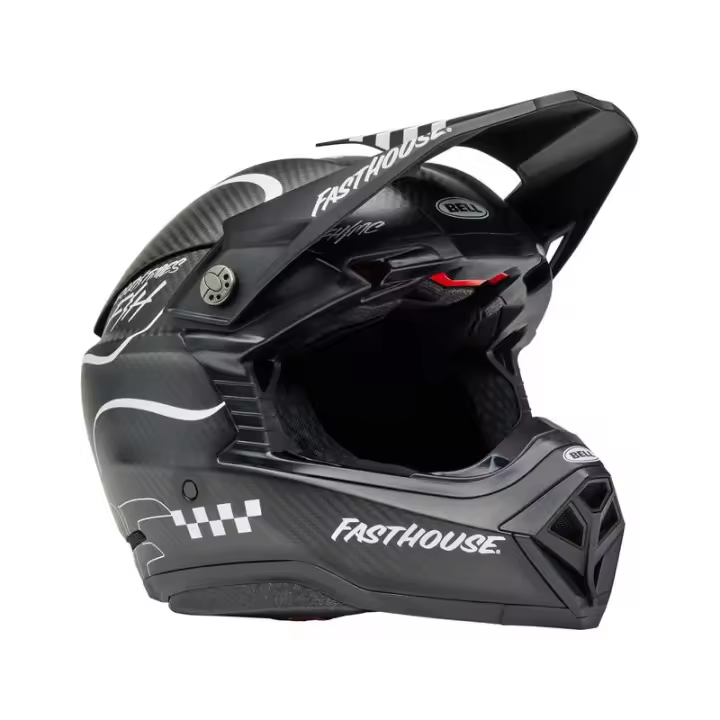 Casco BELL Moto-10 Spherical Mips - Fasthouse Raven Matte Black/White TALLA M - 1