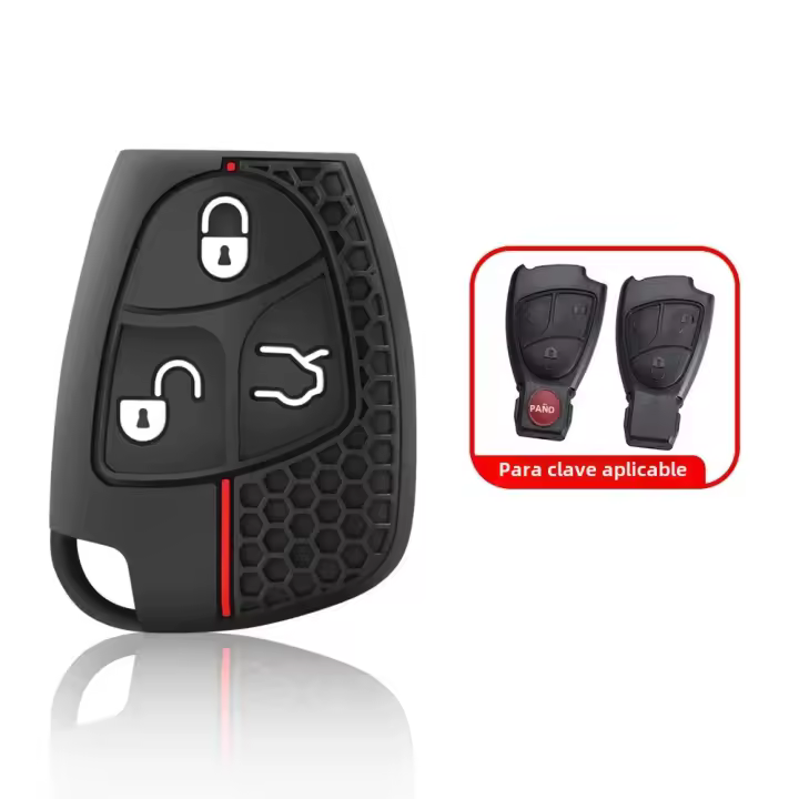 Funda De Llave De Coche En Silicona Para Mercedes Benz C B E Class W203 W211 W204 YU BN CLS CLK Accesorio De Automóvil - 1