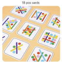 Juego Educativo Montessori De Madera Para Niños Creativo Con Palos Y Anillos Juego De Lógica Para El Desarrollo Infantil Temprano Para Niños Mayores De 3 Años - details 14