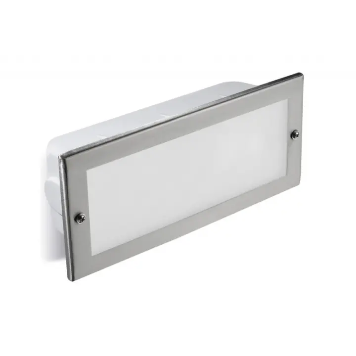 FORLIGHT Empotrable De Pared Ip44 Tamesis E27 60W Acero Inoxidable - 1