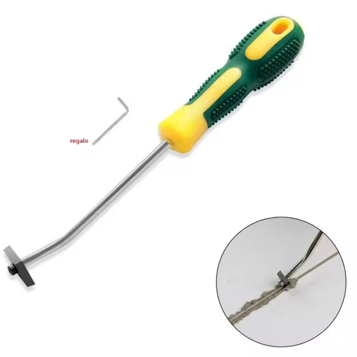 Herramienta De Limpieza Para Grout De Azulejos Cerámicos Y Piso De Hormigón Con Remover De Soldadura Tungsteno Cerdos Herramienta Manual Para Bebés Y Adultos - 1