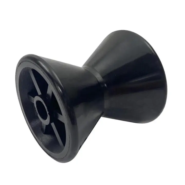 Rodillo De Arco Profesional Duradero 3.5" Accesorios De Alta Performance En Goma Pieza De Reserva Negra Para Remolques Y Botes - 1