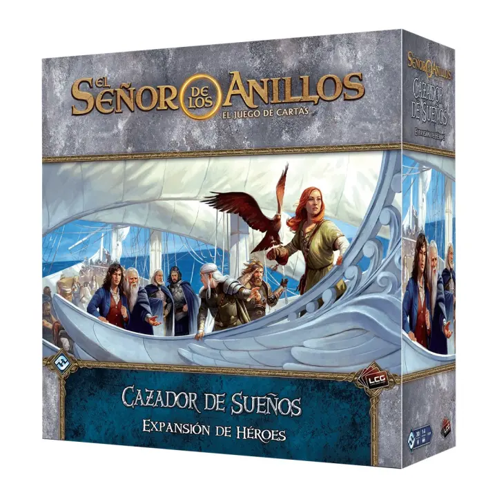 Juego de mesa el señor de los anillos juego de cartas expansion cazador de sueños expansion de heroes edad recomendada 14 años - 1