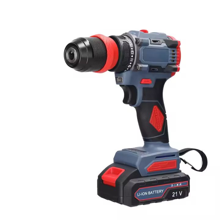 ​​Taladro Atornillador 2 en 1 Profesional 21V, 55Nm, Motor Sin Escobillas, Batería Li-Ion, Luz LED - para Trabajo Continuo en Construcción y Carpintería​ - 1
