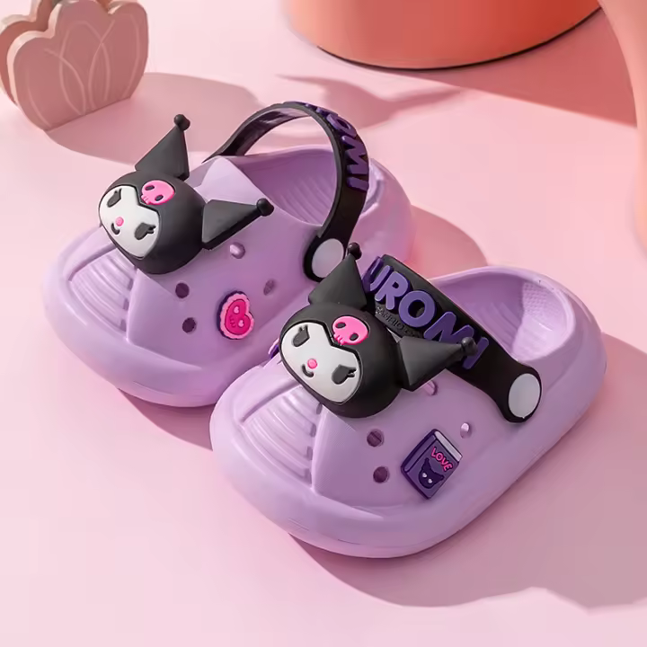 Sandalias De Verano Sanrio Para Niños Y Niñas Material EVA Cómodas Antideslizantes Zapatos De Playa Unisex Transpirables Talla True - 1