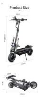 Scooter eléctrico de alto rendimiento Halo Knight T107Pro 60V 6000W 38.4Ah 95KM/H con neumáticos todo terreno, plegable para adultos. - details 11