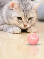 Bola Interactiva Para Gatos Recargable Por USB Con Movimiento Automático Y Activación Por Movimiento Juguete Rodante Para Gatos Domésticos Y Gatitos Internos - details 3