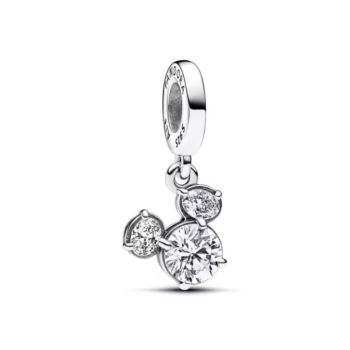 Charm Colgante PANDORA 793031C01 en Plata de Ley Silueta Brillante Cabeza Mickey Mouse de Disney - Joyería Mujer - 1