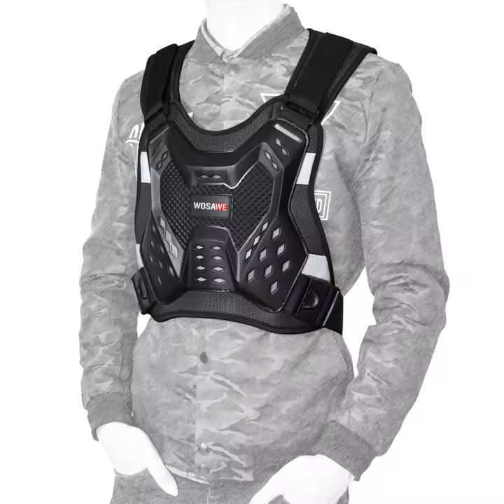 Chaleco Protector De Espalda Para Motocicleta WOSAWE Adulto Con Armadura De Cintura a Cuello Para Snowboard MTB Motocross Ropa De Protección Con Armadura De Espalda - 1