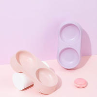 Tazón Doble Para Mascotas De Color Macarón Universal Para Perros Y Gatos Fáciles De Limpiar Y Estéticamente Atractivas - details 4